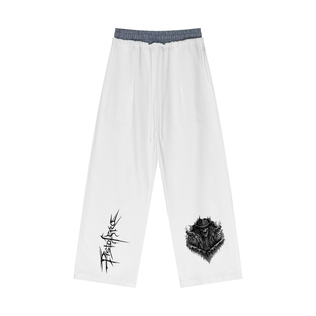 Pistolero Plaid Contrast Waist Pants
