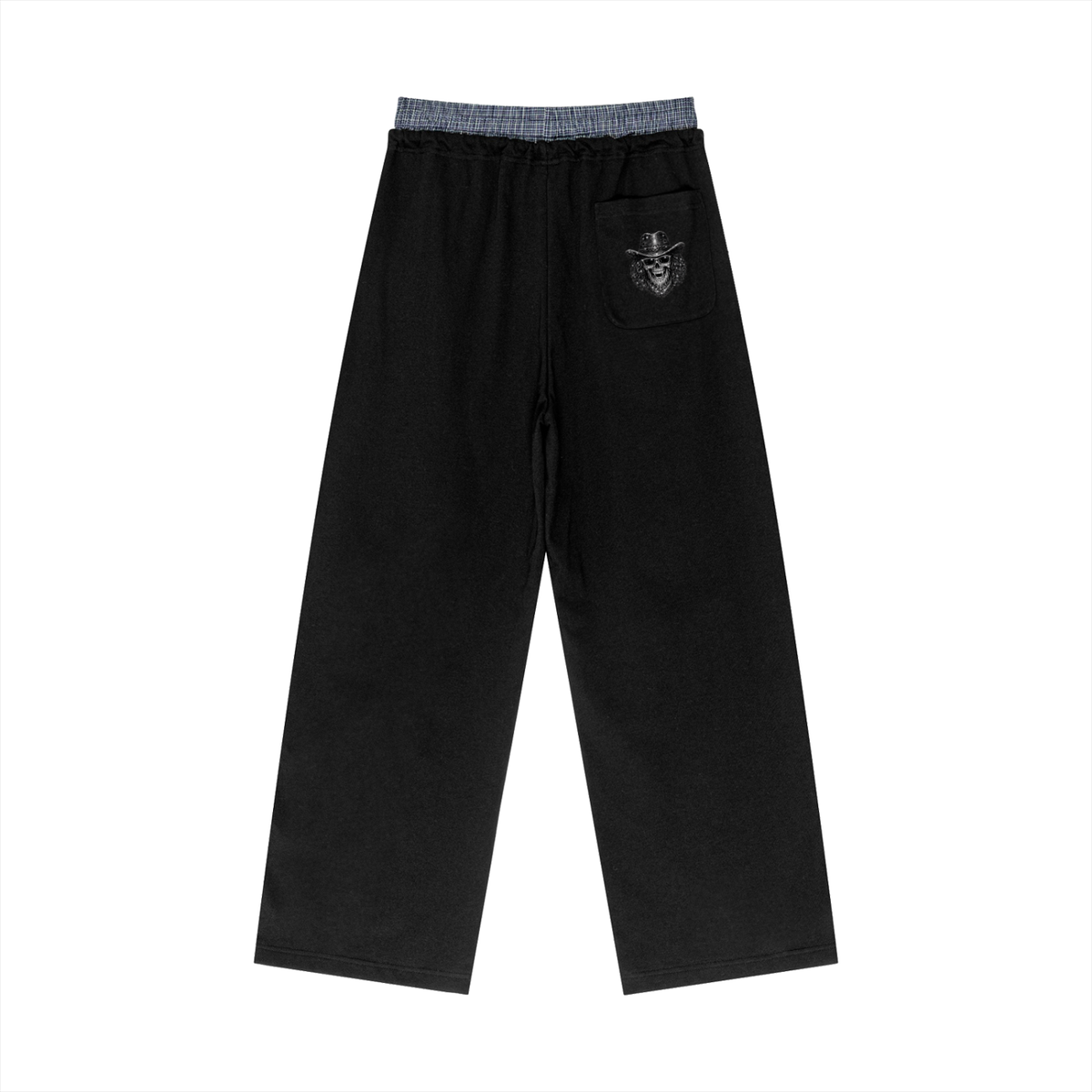 Pistolero Plaid Contrast Waist Pants