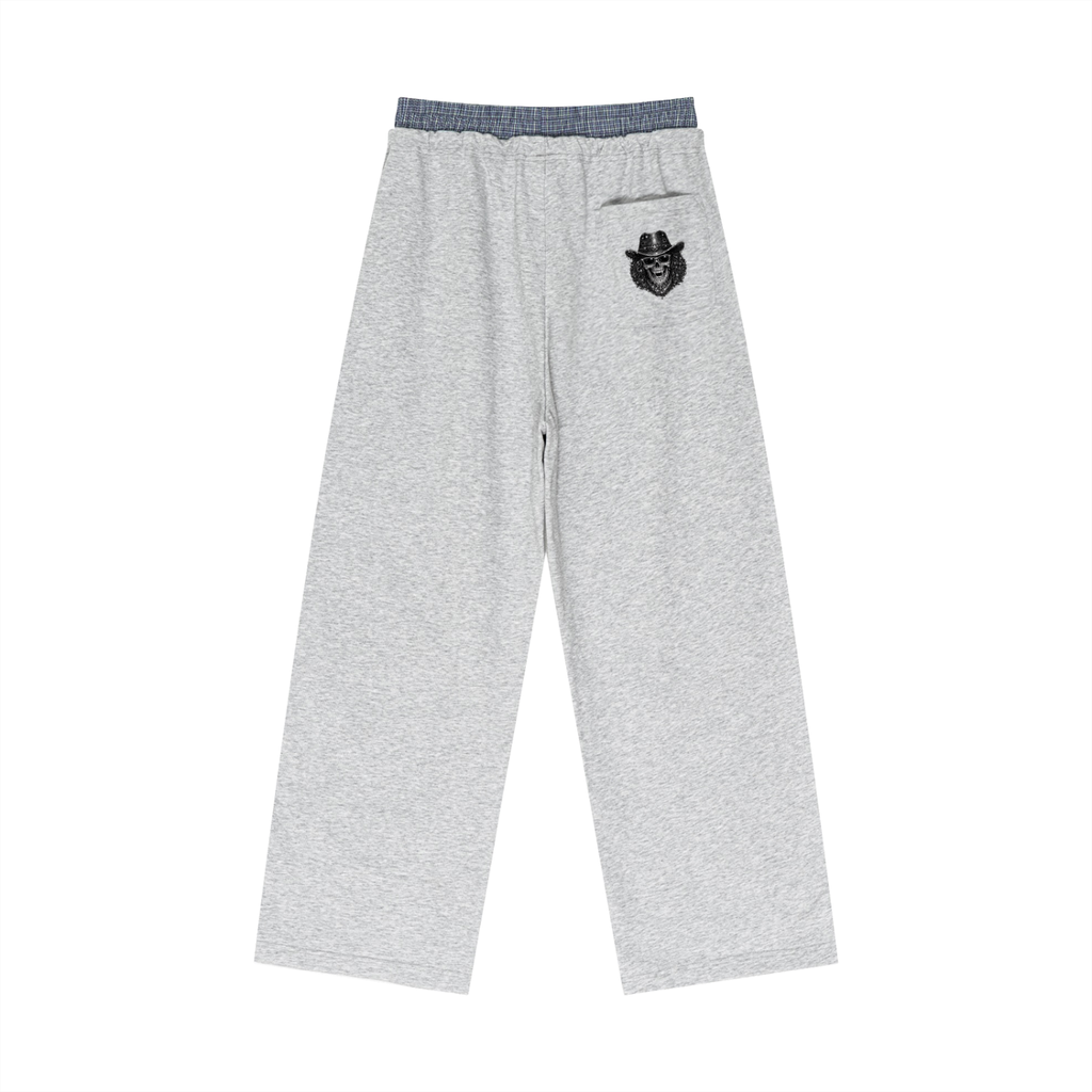 Pistolero Plaid Contrast Waist Pants