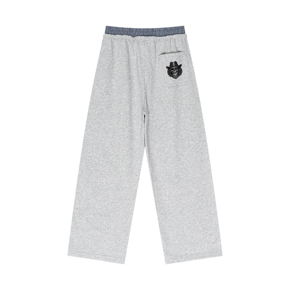 Pistolero Plaid Contrast Waist Pants