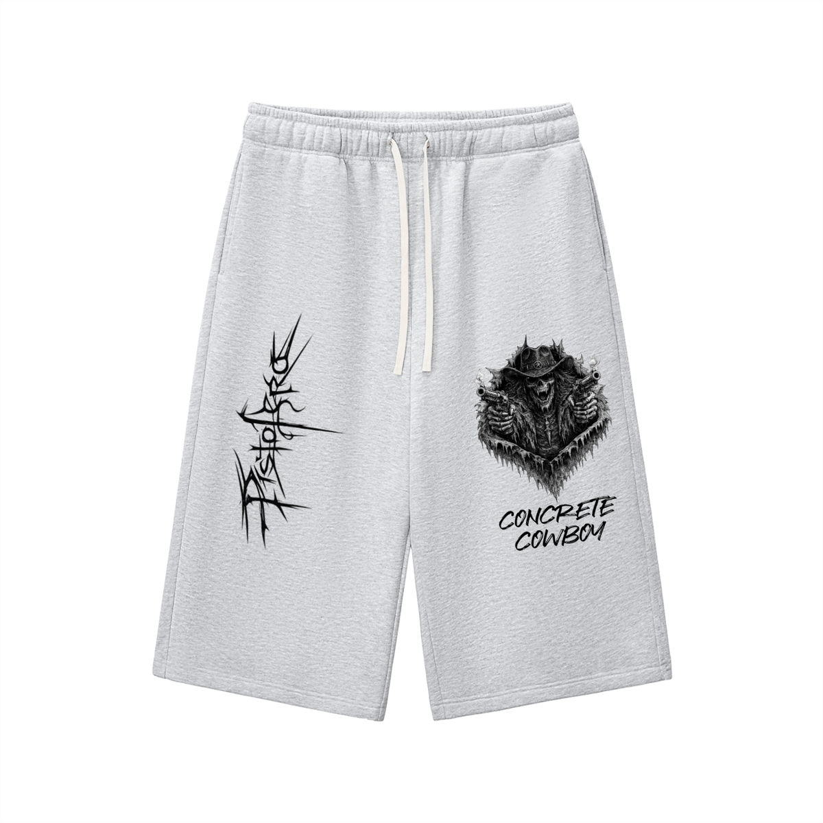 Pistolero Drawstring Three-quarter Sweatpants Shorts